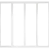 Verrière intérieure coulissante 4 carreaux 108 x 123,2 cm blanc - vitrage inclus Kit Atelier