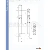 Verrou automatique à mortaiser - pour vantail semi-fixe - 9931 N VACHETTE