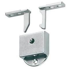 Verrou automatique pour porte double de placard - nickelé HETTICH
