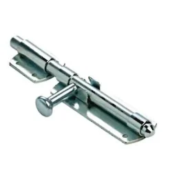 Verrou de box - acier zingué - platine 150x50 mm - Pêne 16x240mm COMUNELLO