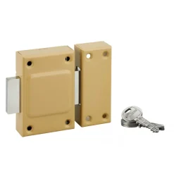 Verrou de cave - sans bouton - cylindre extérieur de 40 mm - Etendard FTH THIRARD