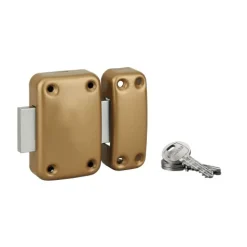 Verrou de porte de cave - sans bouton - avec cylindre rond - Capital FTH THIRARD