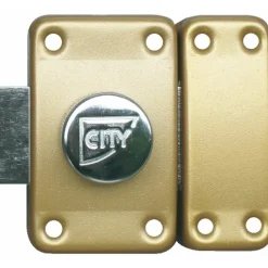 Verrou en applique à bouton - par paire sur même clé - bronze - City25 ISEO