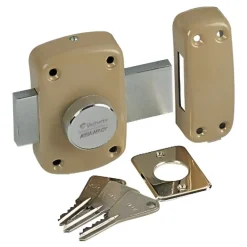 Verrou en applique - à bouton - pour porte de garage - Cyclop 7600 VACHETTE