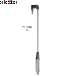 Verrou en applique - à coulisse - chromé ASSA ABLOY