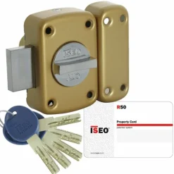 Verrou en applique - haute sûreté - à bouton - ISR 50 ISEO