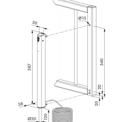Verrou en applique motorisé - pour portail automatique - Electradrop LOCINOX
