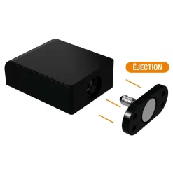 Verrou électrique miniature universel à éjection en applique Izyx
