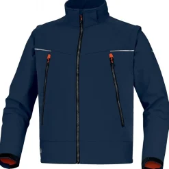 Veste de travail - manches amovibles - Softshell ORSA - bleu marine DELTA PLUS