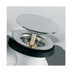Vidage baignoire universel NF - à câble 650 mm - siphon orientable VALENTIN