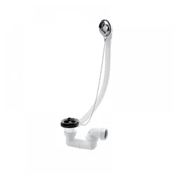 Vidage de baignoire à chaînette avec siphon orientable NICOLL