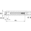 Vis ancrage béton filetage partiel MULTI-MONTI Plus SS inox A4 10 x 65 mm - x25 HECO