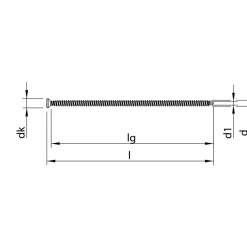 50 vis à bois pour charpente - acier Durocoat DP1 - tête fraisée Torx HECO