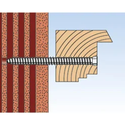 Vis de montage de châssis vitrés - tête cylindrique - zinguée - FFS FISCHER