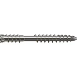 Vis inox A4 pour terrasse bois - double filet - tête réduite SPAX