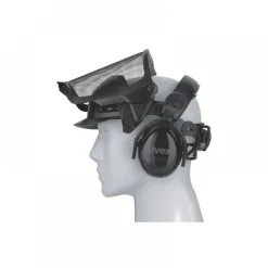 Visière de protection pheos faceguard grillagée - coquilles antibruit UVEX