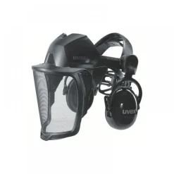Visière de protection pheos faceguard grillagée - coquilles antibruit UVEX