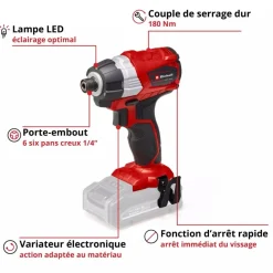 Visseuse à chocs sans fil pro - TP-CI 18 Li BL - Solo - Power X-Change EINHELL PROFESSIONAL