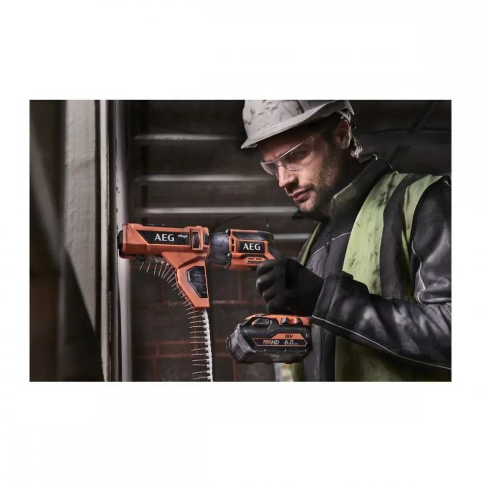 Visseuse plaquiste Brushless 18V- 2x2.0Ah avec chargeur de bande-BTS18BLBSA-202C AEG Powertools