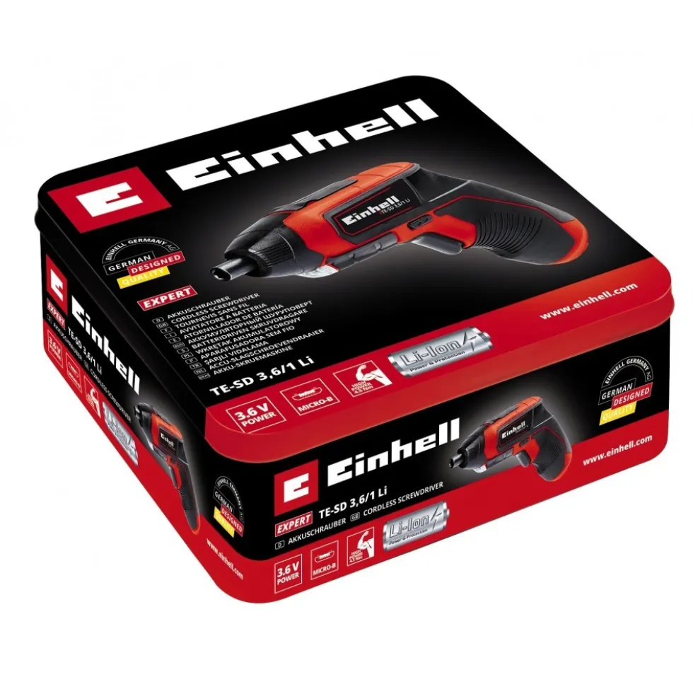 Visseuse sans fil TE-SD 3,6/1 Li - 3,6 volts - kit 10 embouts EINHELL