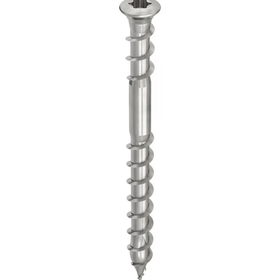 Vis terrasse filetage double inox A2 HECO TOPIX Plus - tête fraisée Torx HECO
