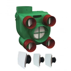 VMC simple flux autoréglable basse consommation avec bouches design - Ariant AXELAIR