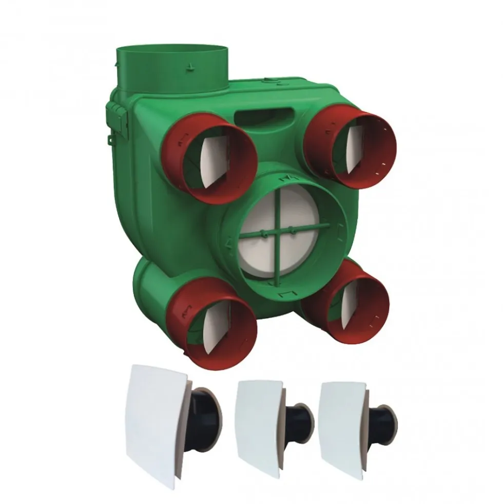 VMC simple flux autoréglable basse consommation avec bouches design - Ariant AXELAIR