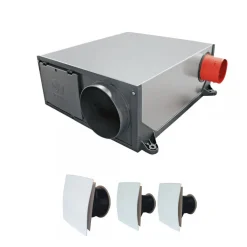 VMC simple flux hygrovariable extra-plate avec bouches design - Platt HCS AXELAIR