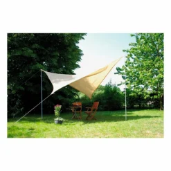 Voile d'ombrage carré FLORIDA Gris - 360x360cm + accessoires Confortex