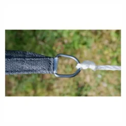 Voile d'ombrage triangle TAMPA gris - 360x360x360cm + accessoires Confortex