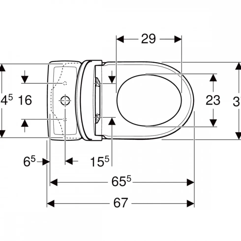 WC à poser NF - abattant Duroplast standard - Renova GEBERIT