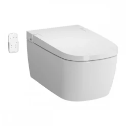 WC suspendu lavant sans bride avec abattant chauffant - V-Care Basic VITRA