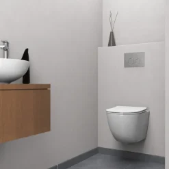 WC suspendu sans bride - rond - 360 x 360 x 485 mm - Belvoye KRAMER