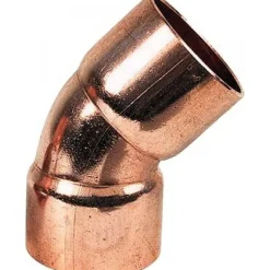 10 X Coude cuivre 45° F/F à souder 41CU - différents diamètres BRICOZOR