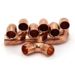 10 X Coude cuivre 90° grand rayon F/F à souder 2ACU BRICOZOR