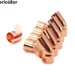 10 X Coude cuivre 45° M/F à souder 40CU - différents diamètres BRICOZOR