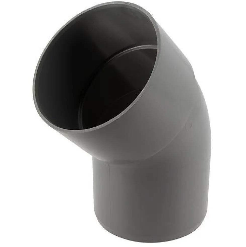 12 X Coude PVC gris 22°30 M/F diamètre 100 mm Girpi