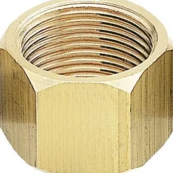 10 X Manchon laiton brut 6 pans F/F sans épaulement à visser BRICOZOR