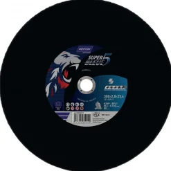 10 X Meule de tronçonnage moyeu plat super bleue 5-métal NORTON