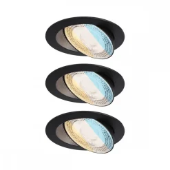 3 x Spot LED à encastrer orientable - 5W - gradable - WhiteSelect PAULMANN
