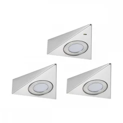 3 x spot LED pour meuble avec détecteur de mouvement - Trias PAULMANN
