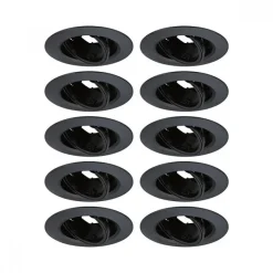 10 X Spot nu orientable à encastrer GU10 - dimmable PAULMANN
