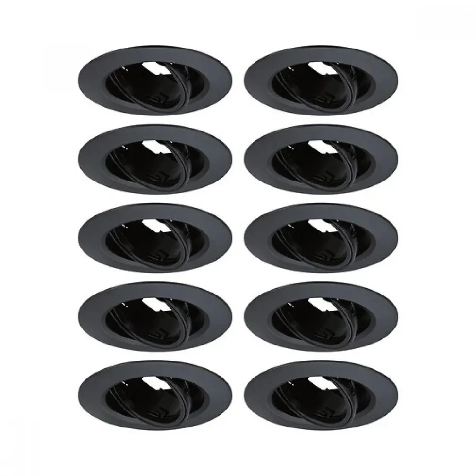 10 X Spot nu orientable à encastrer GU10 - dimmable PAULMANN